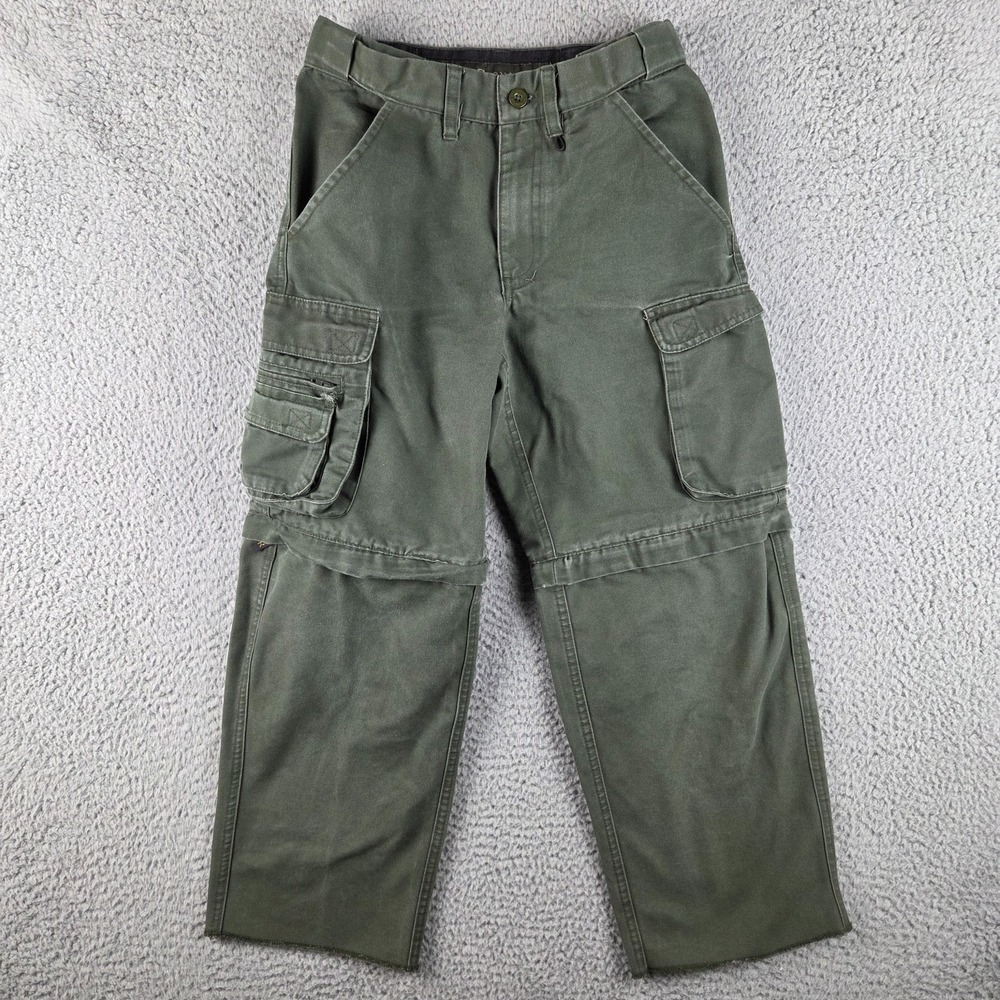 Boy Scouts Pants‎ Youth 8 Green Cargo Convertible Uniform Pant Unhemmed 25x24